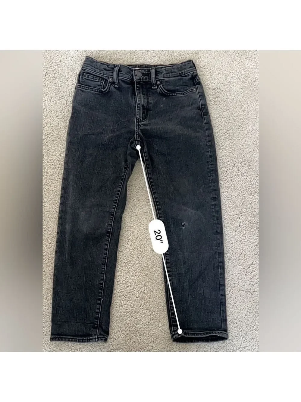 Boys Old Navy black denim. Size 8 plus